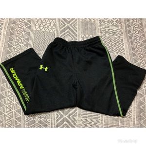 Black and green Boys under armour pants